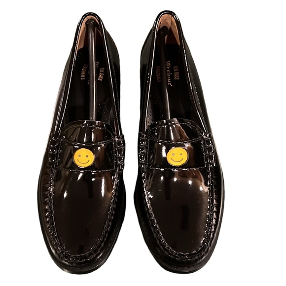 G.H. BASS ORIGINALS WHITNEY SMILEY WEEJUNS BLACK LEATHER LOAFER SIZE 8 - Picture 2 of 10